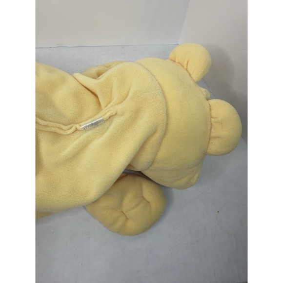 Vtg Fisher Price Rumple Bear Honey Yellow Plush Teddy Black Nose 1993 Floppy 17" - Picture 5 of 6